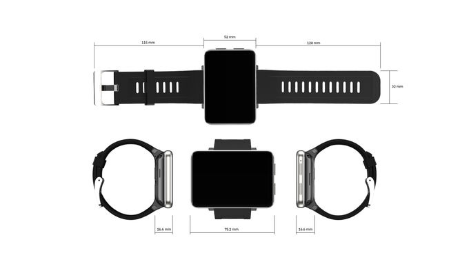 4G SmartWatch 3GB 32GB GPS Wifi Android 7.1 5MP Camera 2700mAh Big Screen Smart Watch Men Women DM100 Fitness Bracelet