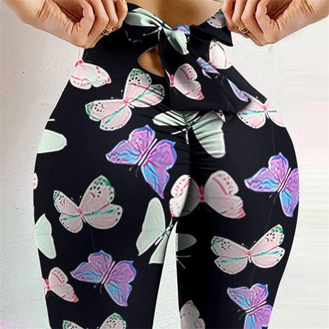 Wholesale Women Fitness High Waist Leggings Printed Leggings Sports Seamless Yoga Tie Dye Leggings