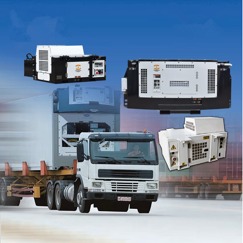 Reefer Container Refrigeration System Diesel Generator Air Cooled Speed 1800 Rpm