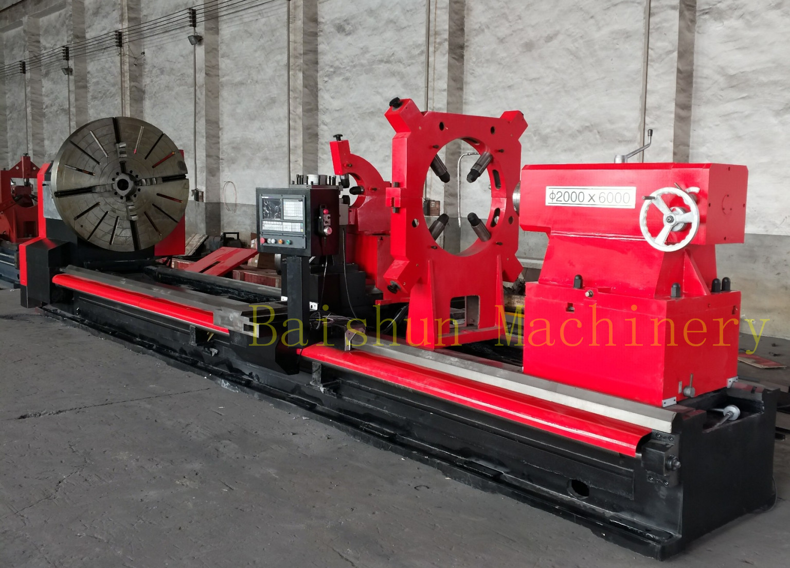 Heavy Duty Horizontal Lathe Machine With CNC Control 2000mm Diameter