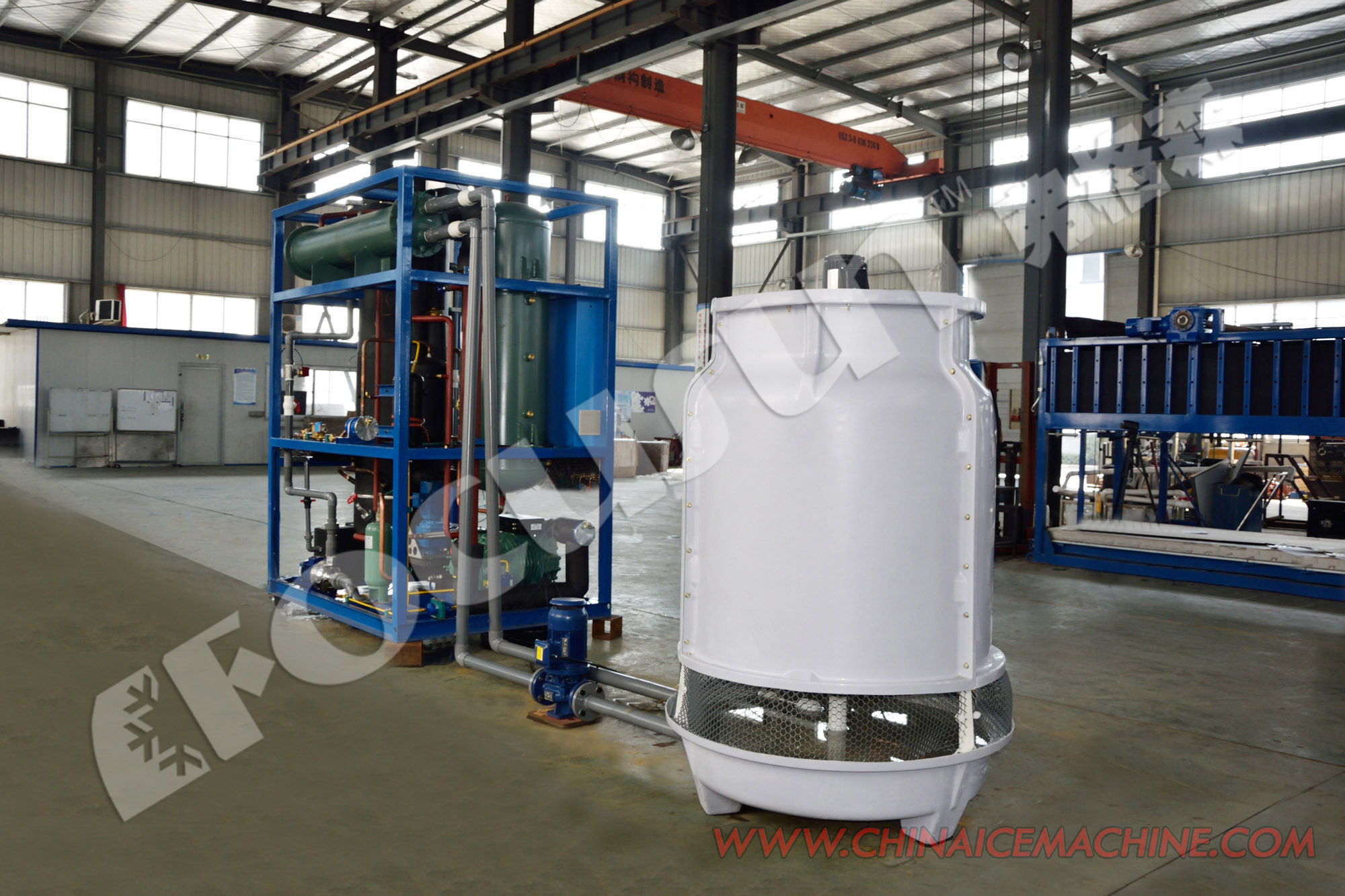 8ton/Day Tube Ice Machine for Philippines Customized Industrial Ice Tube Making Machine