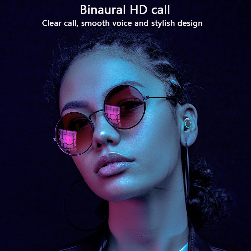1hrs Charging Wireless Bluetooth Earphones Binaural Call 2000mAH Smart Touch