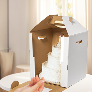 Customizable Cake Packaging Boxes CMYK / Pantone Printing Services Custom Needs