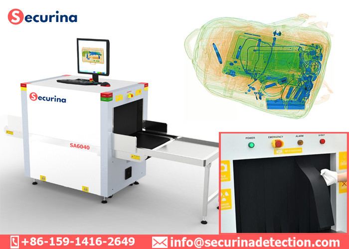 38-40AWG Resolution X Ray Baggage Scanner Machine 140KV With Color Scanning Image