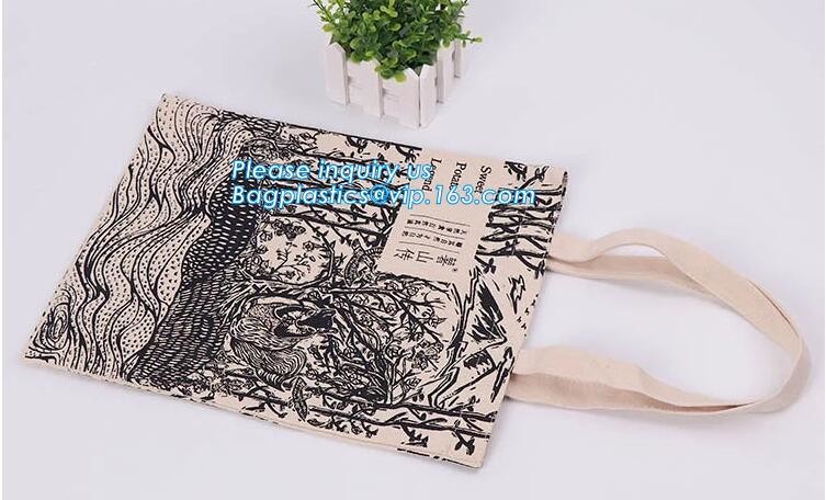 Reusable 100% Cotton Canvas Bag Canvas Tote Bags Convenient Environmentally Grocery Shopping Bags,zipper canvas bag cott