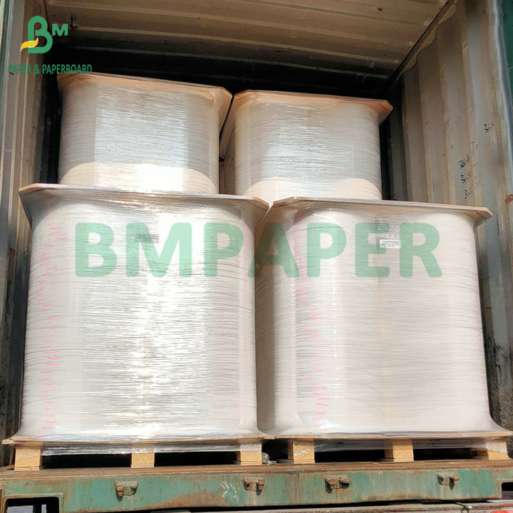 34mm 36mm 25g 26g White MG Wrapping Paper For Straw Packaging