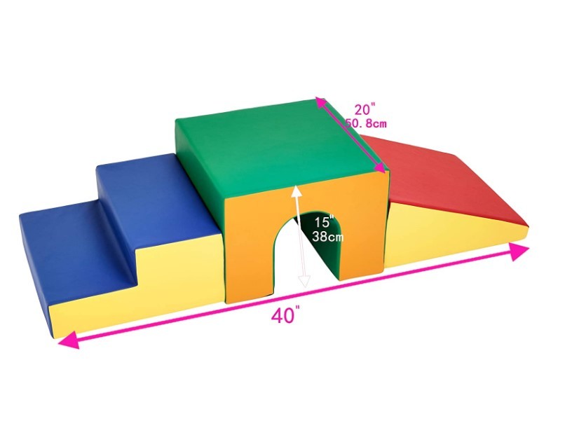 Factory Direct Ecr4kids Softzone Single Soft Foam Play Tunnel Or Climbers