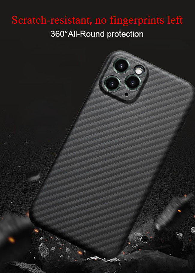 Military Grade Material iPhone 11 Aramid Case Carbon Fiber Phone Case