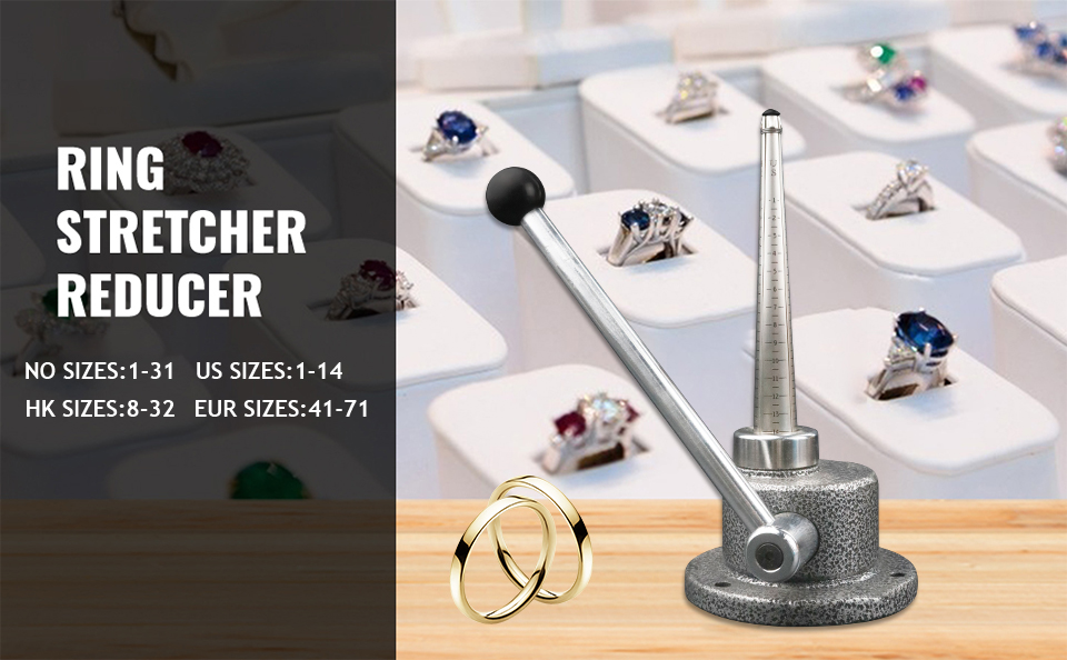 5KG Ring Stretcher And Reducer With US/JP/HK/EUR Size 1-14 Jewelry Repair