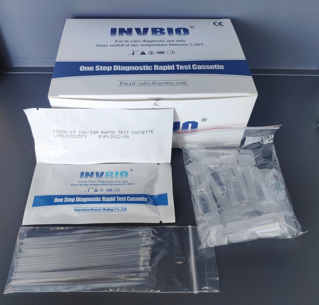 INVBIO Covid 19 Rapid Test Kit 96.8% Accuracy Igg Igm Antibody Fast Detection Kit