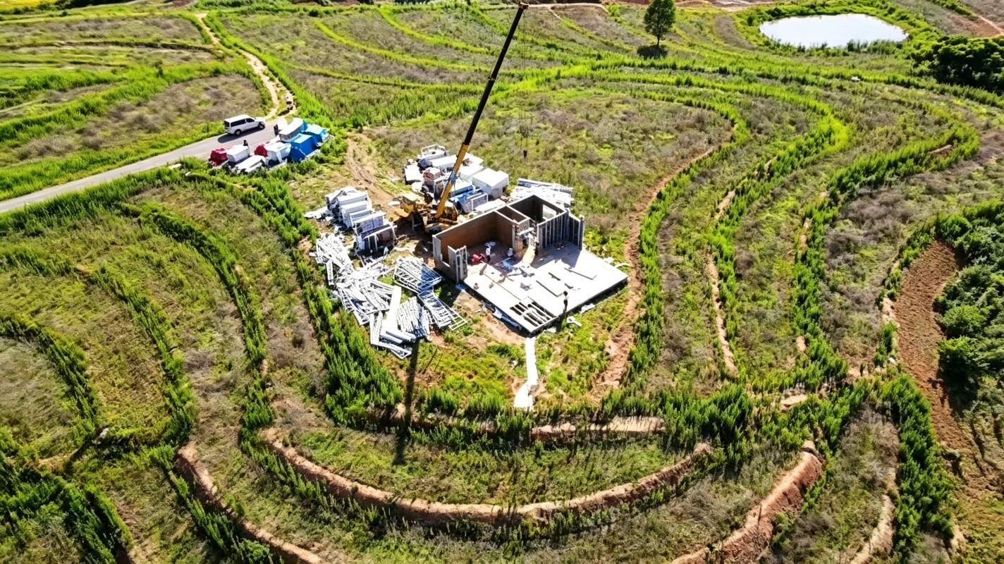 Customized modular integrated housing is being constructed