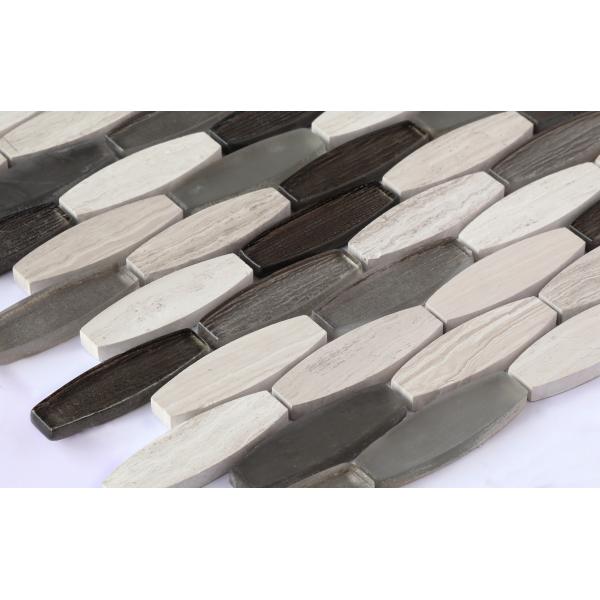 Beige and Gray Stunning 300x300mm Natural Stone Mosaic For Renovation and Project