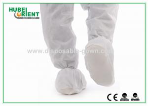 China Skid Resistant PP CPE Disposable Shoe Cover With NPVC Sole on sale