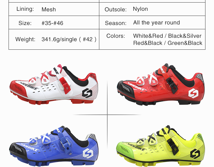 Microfiber Upper Mens MTB Cycling Shoes High Reliability With CE / ISO Certification