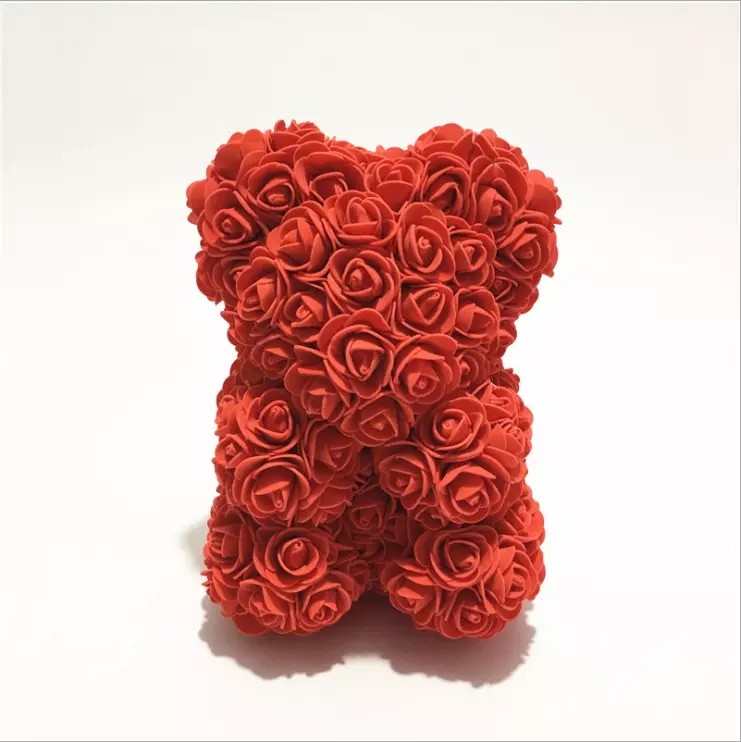 Wholesale Price 40CM Roses Bear with Diamond for Valentines Day Gift