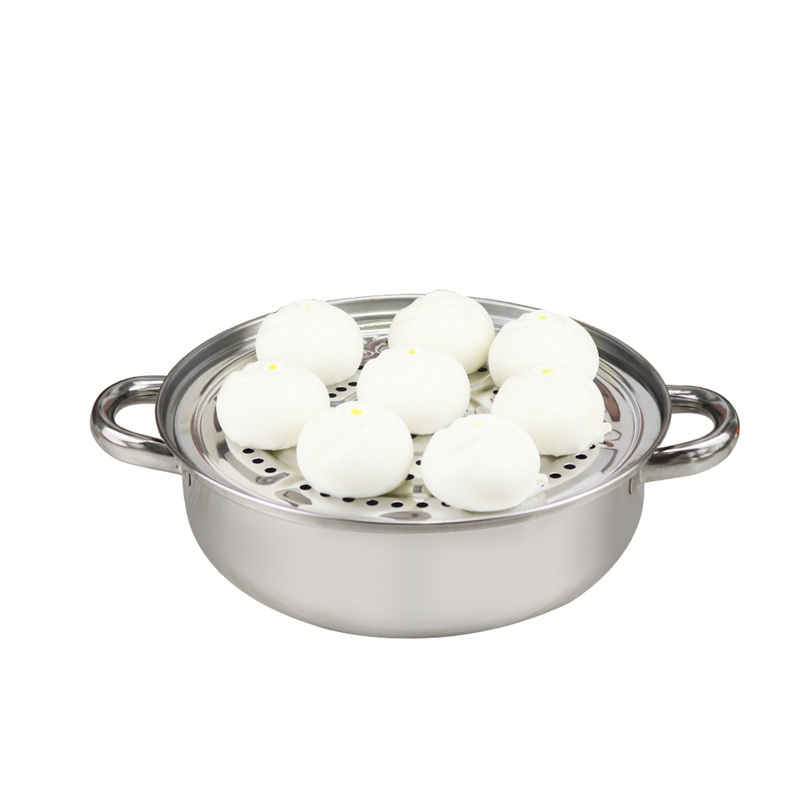 Double Soup Steamer Pot 28cm Household Non Stick Cookware Set