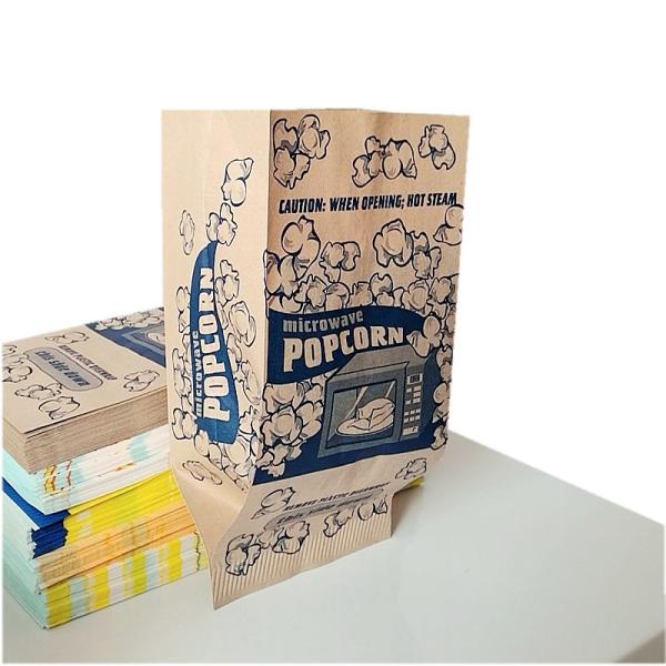 Eco Friendly Disposable Greaseproof Popcorn Bags