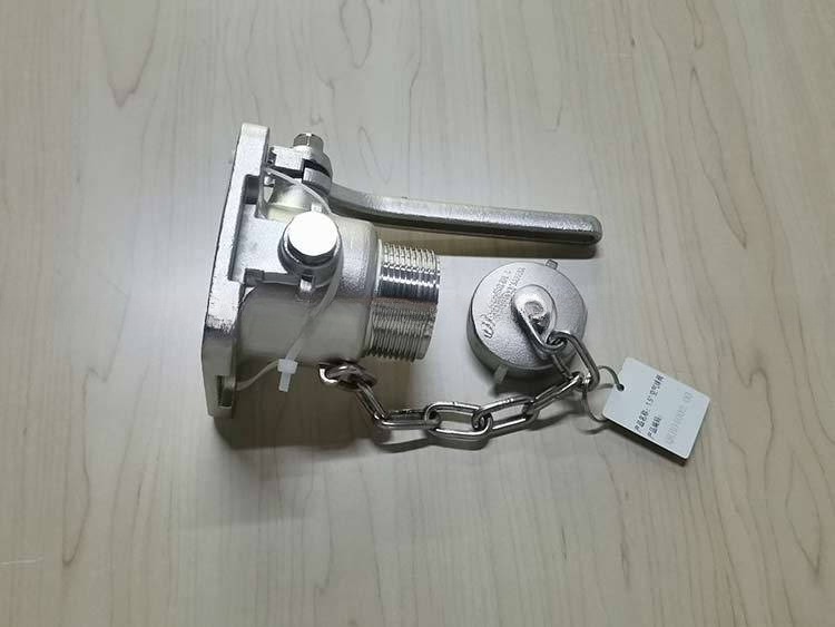 ISO Tank Container Spare Parts and Accessories 1.5'' BSP Air Inlet Ball Valve with Temperature Gauge
