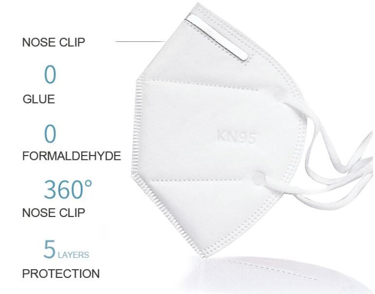 KN95 Folded Disposable Breathing Mask