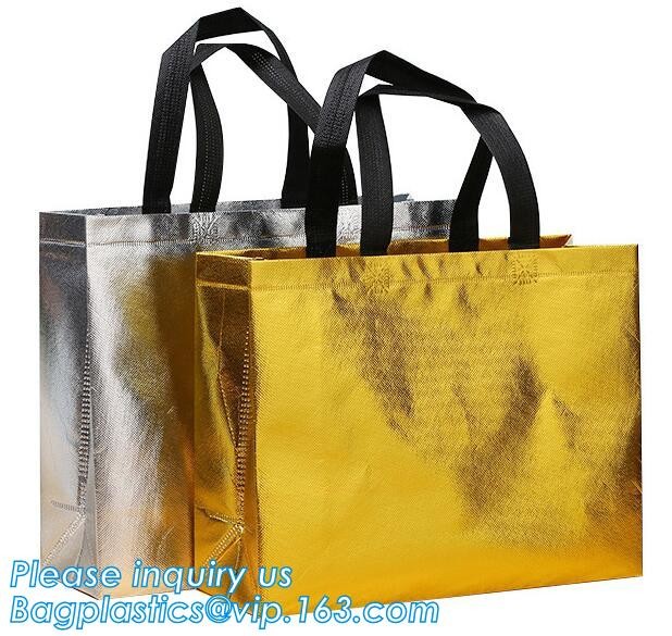 non-woven promotional shopping bag ultrasonic non woven bag, Custom printed tote non woven bag shopping shoulder bag pri