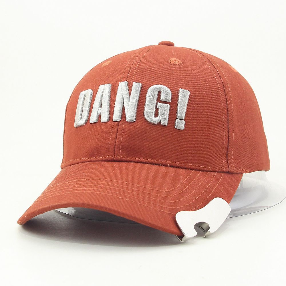 Cotton 6 Panel 60cm Flexfit Baseball Caps Curved Brim With Botter Opener