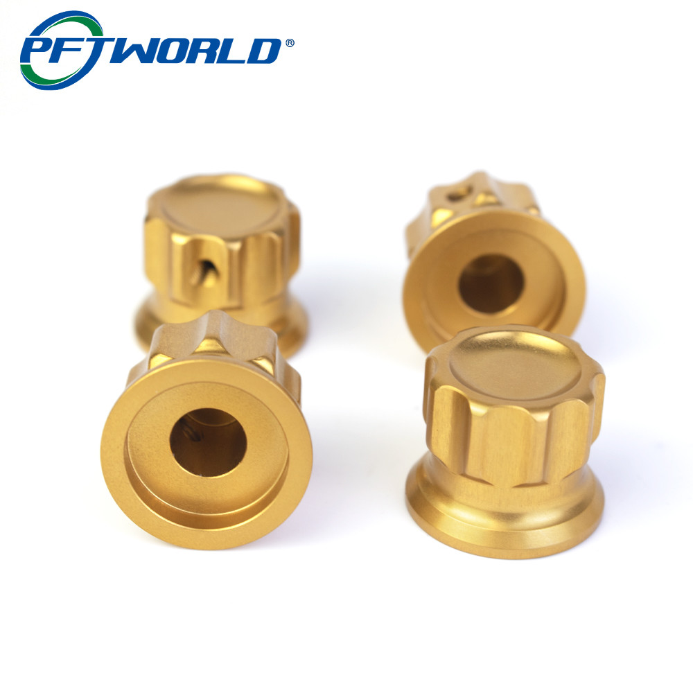 CNC Machining Anodizing Aluminum Parts Knurled Knob