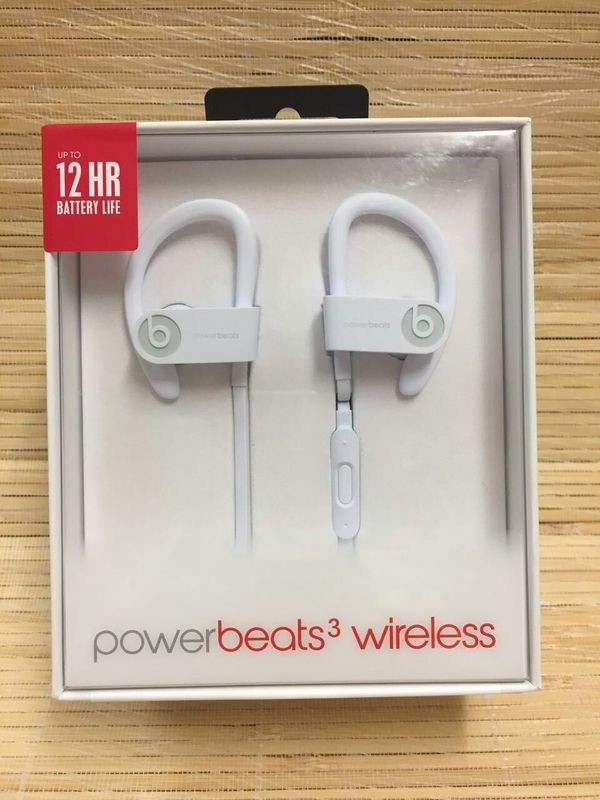 NEW! Beats By Dr. Dre Powerbeats3 Wireless Bluetooth Stereo Earset Earbud white made in china grgheadests.com