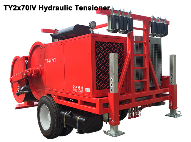 2×65kN Cable Stringing Equipment 2.5MPA Hydraulic Tensioner