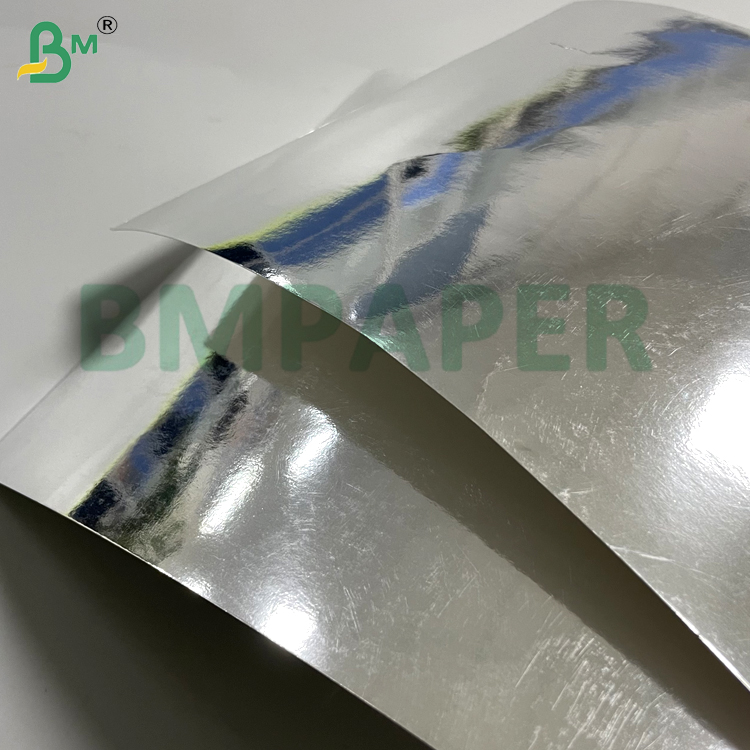 230gsm Silver Glossy Cardboard High Stiffness Fold & Scratch Resistance For Luxury Packaging Greeting Cards