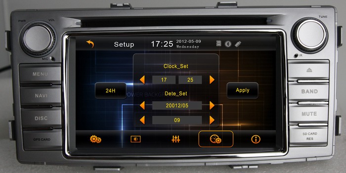Car gps systems TV bluetooth iPod for Toyota Hilux 2012 with 3D rotating user interface OCB-6230