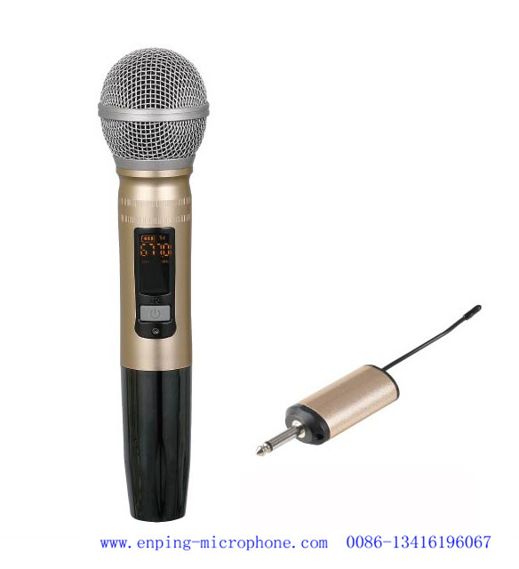 C13 / rechargeable professional universal mini multi-channel UHF wireless microphone with one handheld & 6.35mm plug
