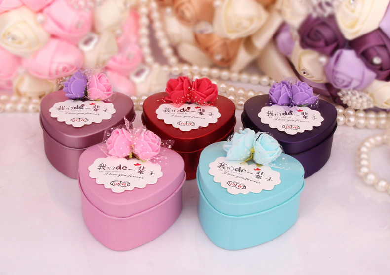 Mor Pink Candy Tin Can For Christimas Holiday , Metal Candy Box LFGB