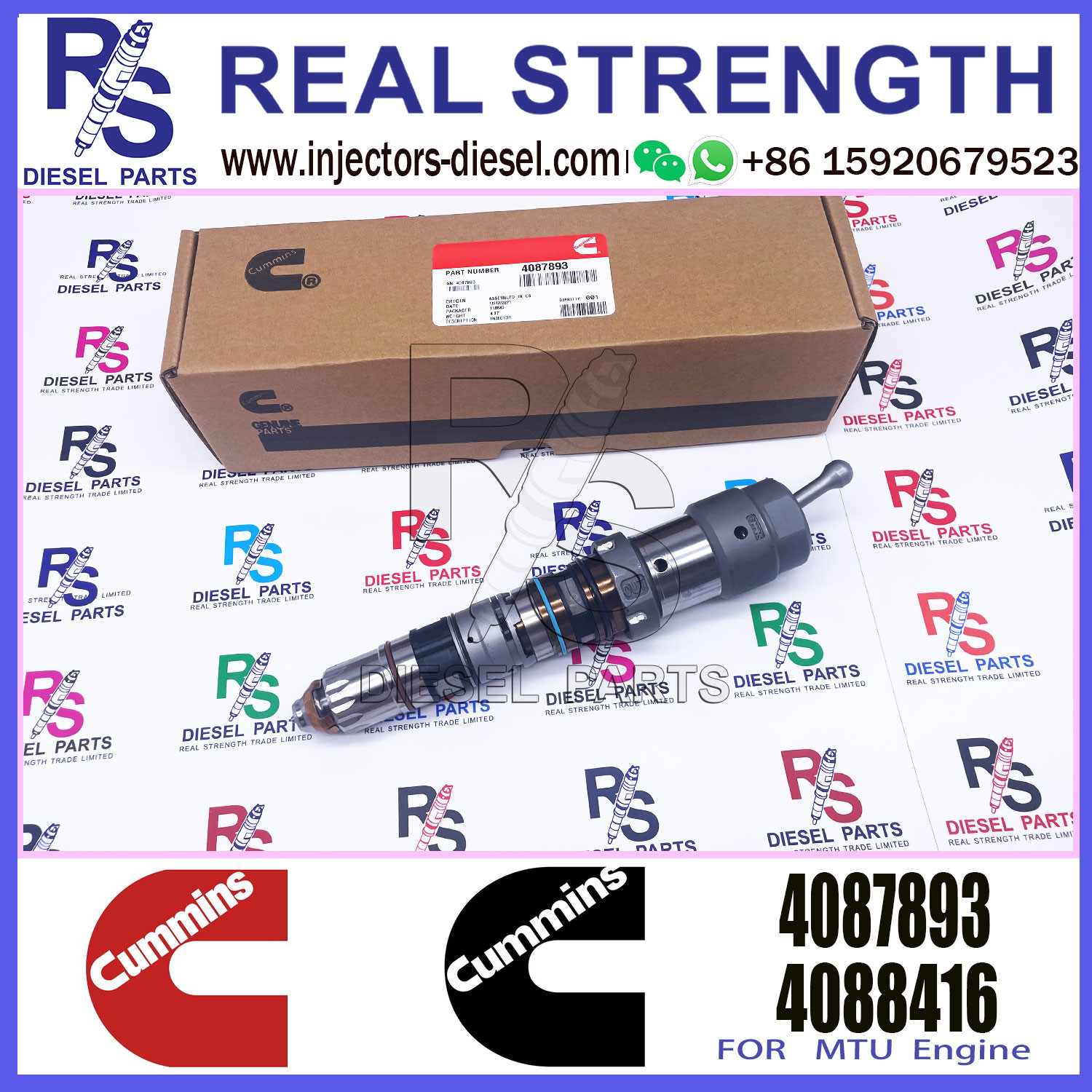 diesel engine fuel injector 4088427 4307244 4088186 4326780 4326781 4077076 4062090 4087893