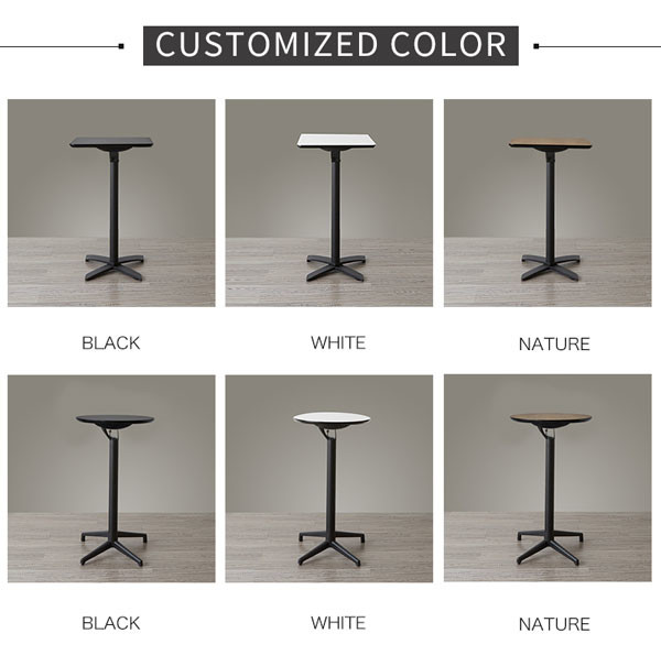 Counter Foldable High Top Table Restaurant Bar Height Tables Round