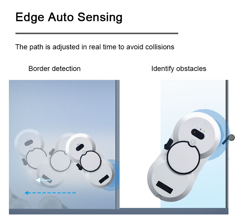 30ml 67dB Window Cleaner Robot Skyscraper Cleaning Robot With Water Spray