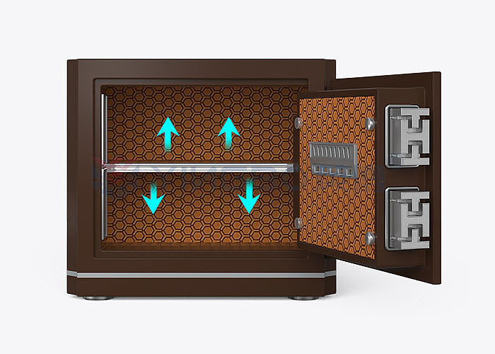 Height 350mm Customized Home Residential Safe Box With Patented Double T Bolts