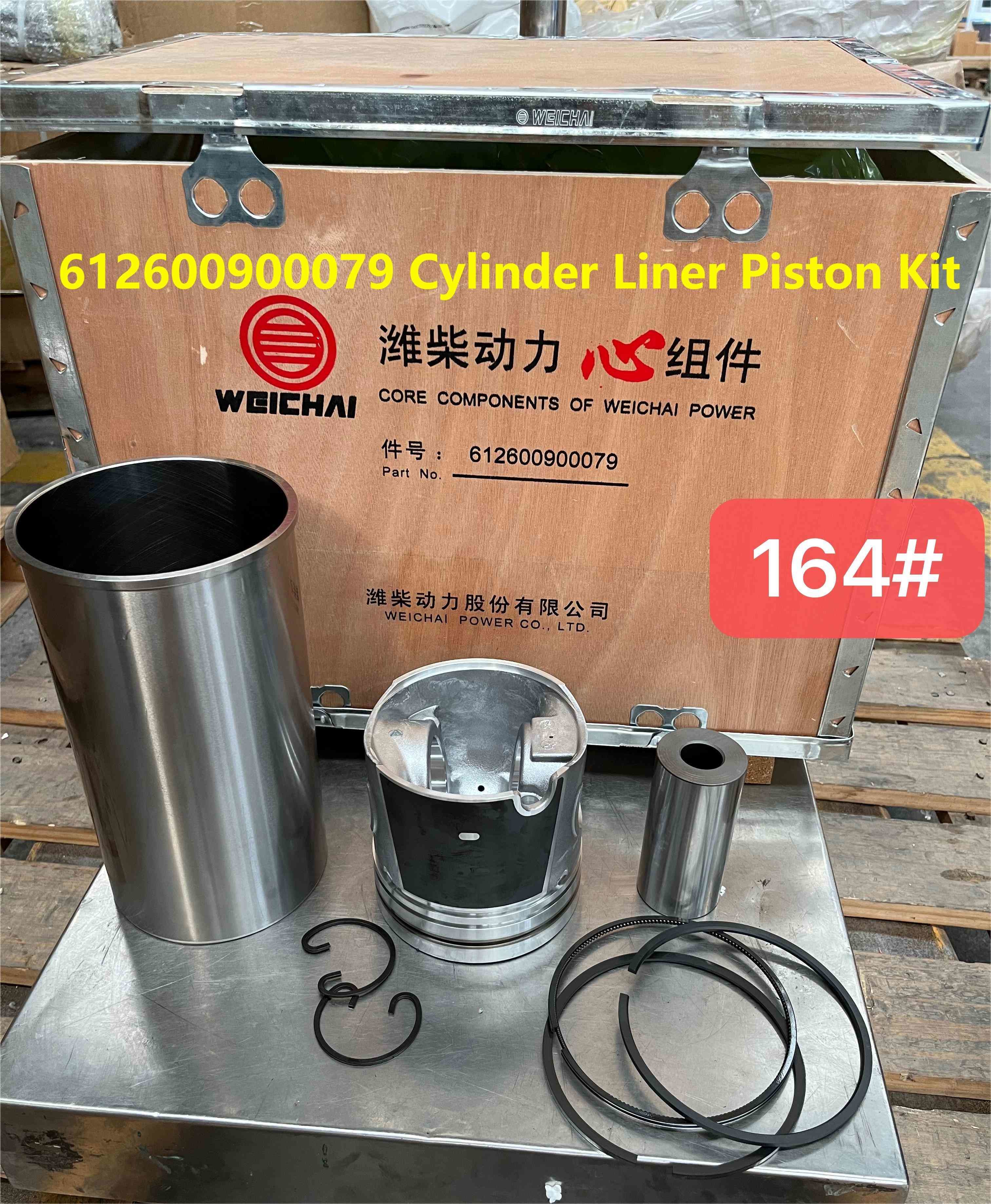 Cylinder Liner 612600900079 WEICHAI Engine Parts Piston Ring Piston Pin WP10