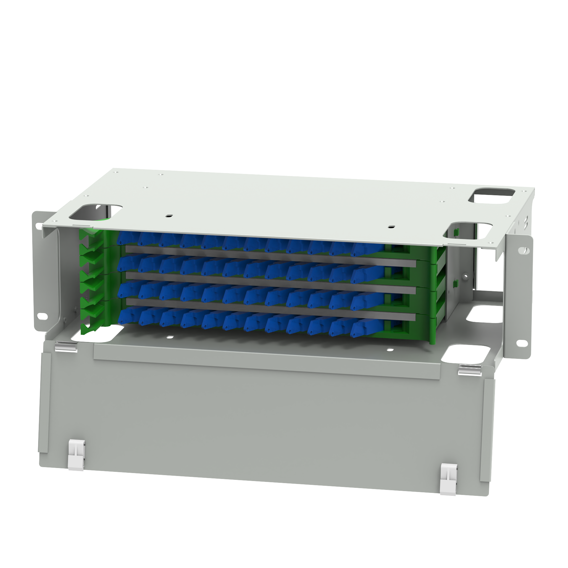 E2000 Type 48 PortS Optic Fiber Patch Panel for WHTIE Sub Optic Distribution Frame
