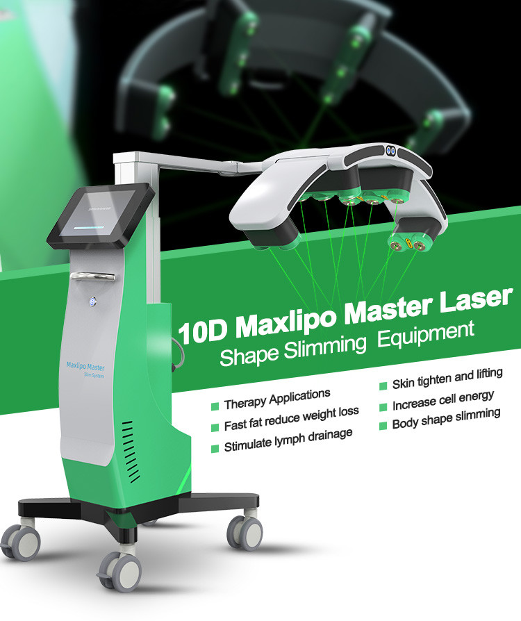 10D Maxlipo Master Laser Slimming Machine For Improves Skin Elasticity / Weight Loss
