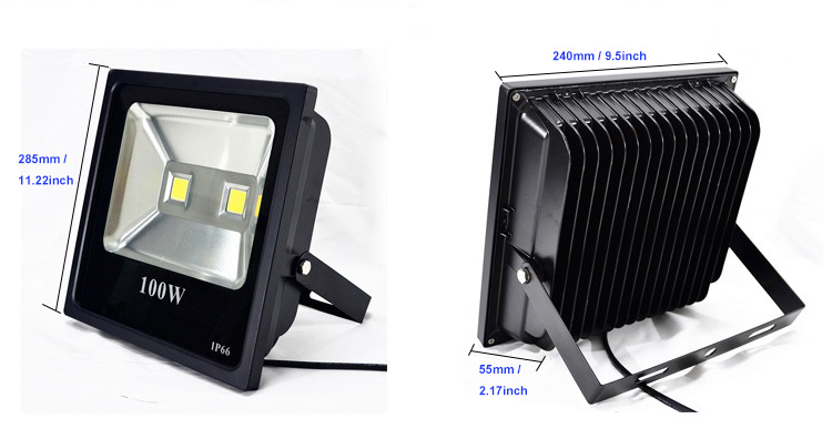 Thickened Aluminum Outdoor LED Flood Lights With Photocell High Voltage