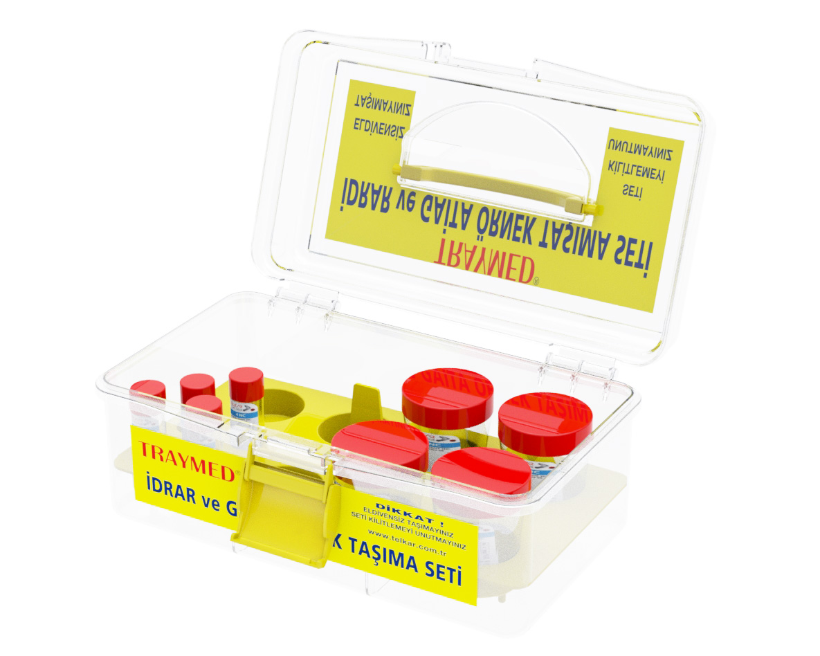High-quality reusable medical supplies blood sample transport carrying bag container with inner shelf
