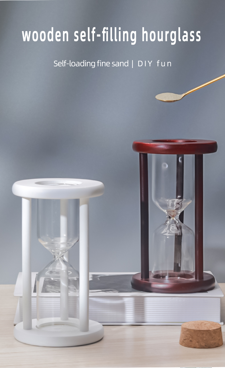 DIY Empty Sand Timer Hourglass Customized Logo Contemporary Design