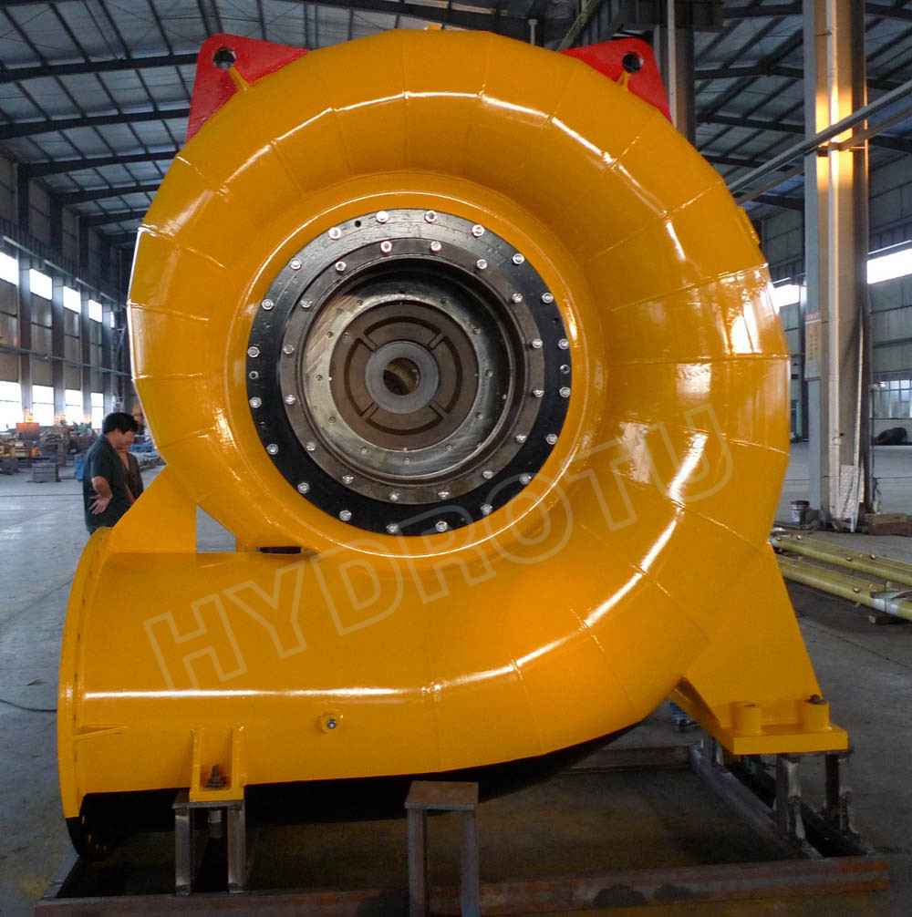 400KW Small Horizontal Shaft Francis Hydro Turbine , Francis Water Turbine Generator