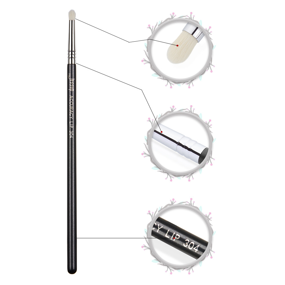 Handcrafted Paraben Free Individual Makeup Brushes Flat Tip For Lip