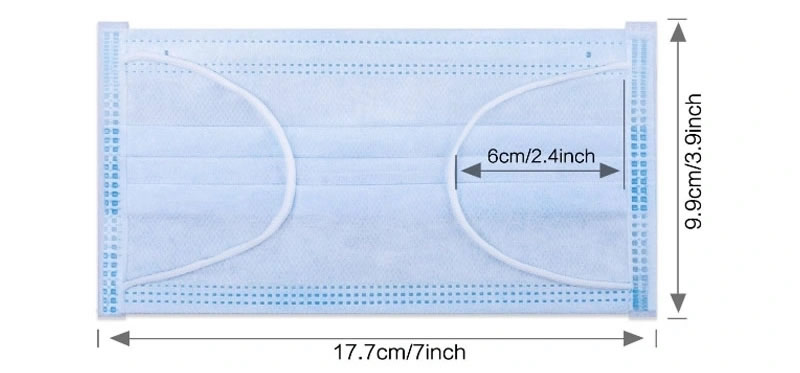 3 Ply Face Mask Medical Disposable Surgical Safety Mask with Earloop