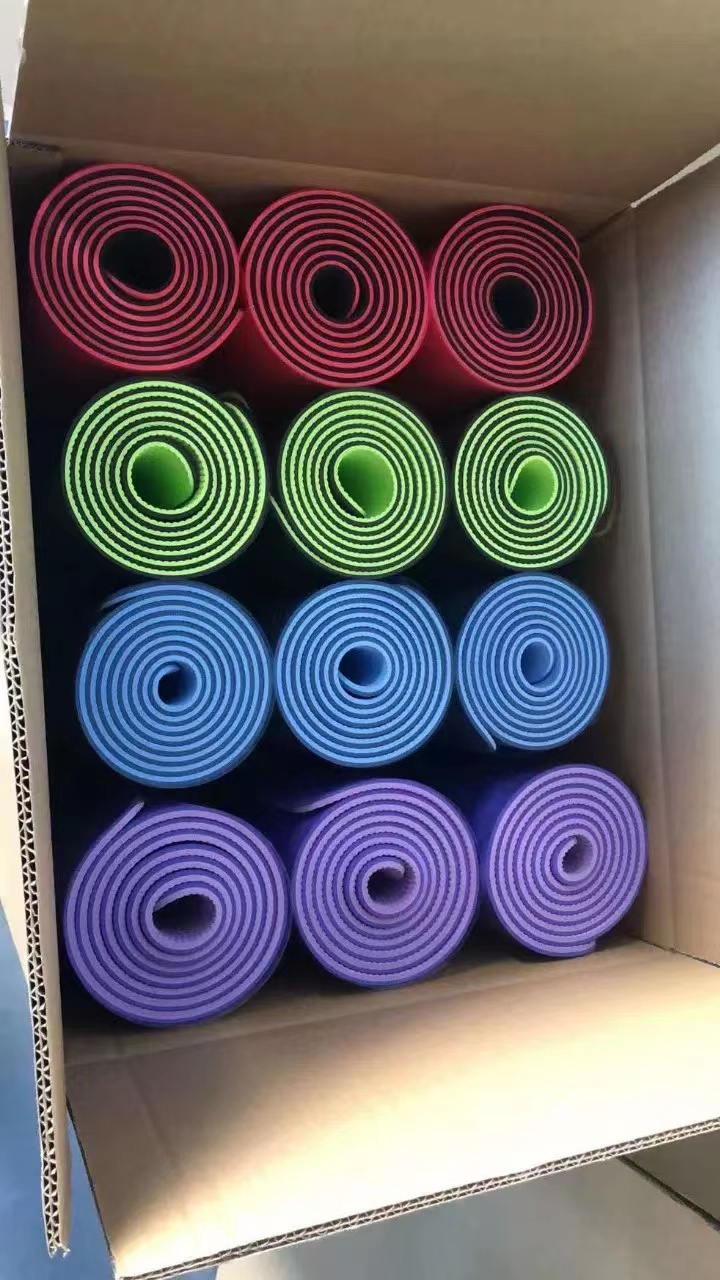 Home Non Slip Custom TPE Yoga Mat 6mm Sports Pilates Exercise Yoga Mat