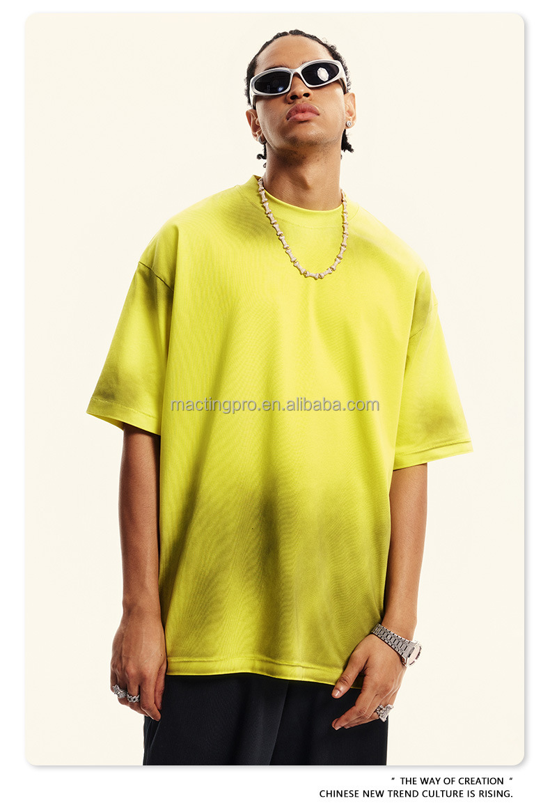 Mens White Mock Neck T Shirts 230grams Fabric Weight Quick Dry Cooling Streetwear