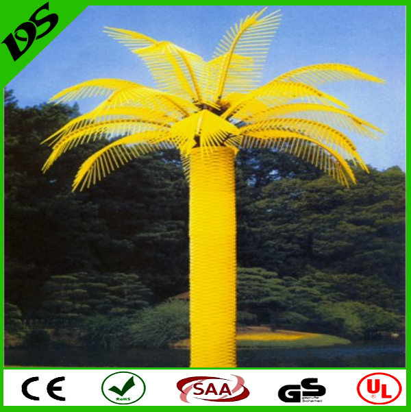lighted artificial palm trees