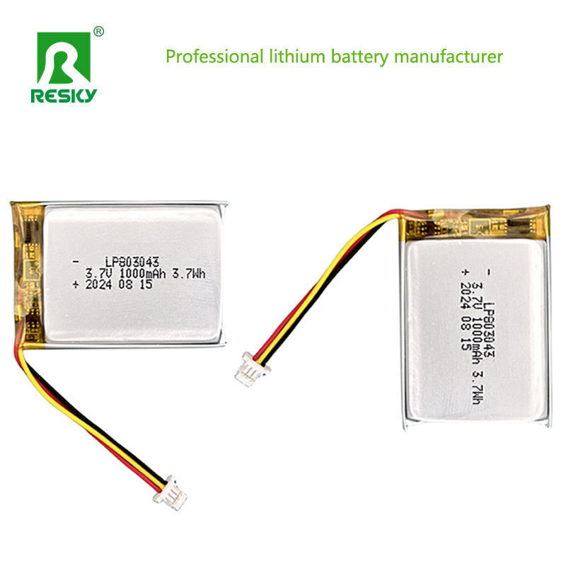 Pouch Solar Lithium Polymer Battery Cell 803040 3.7V 1000mAh 3.7wh Power