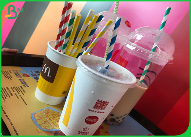 100% Pure Pulp Kraft Paper Compostable 60gsm Straw Paper With Custom Service